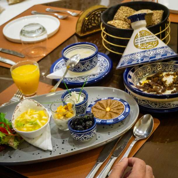 Anber Tanger Moroccan Restaurant breakfast