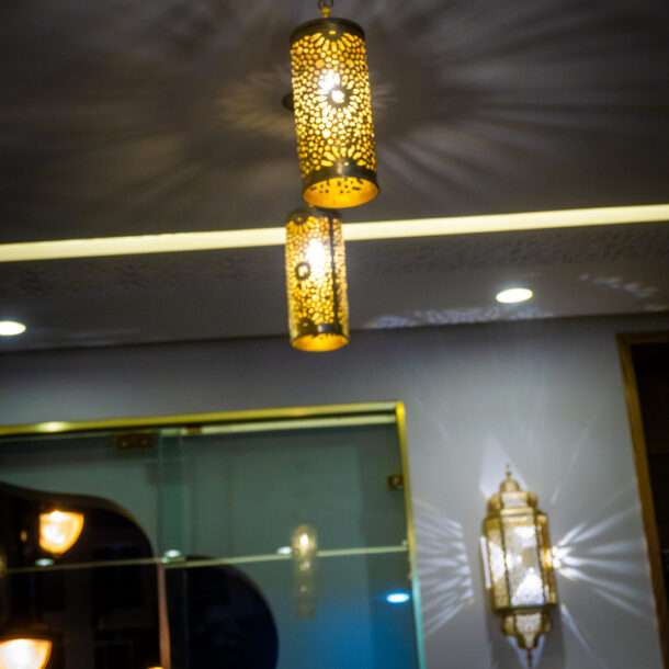 Anber Tanger moroccan restaurant interior desing bar