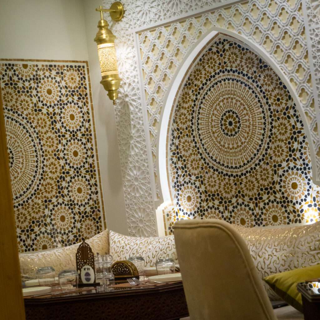 Anber Tanger Moroccan Restaurant interior design Moroccan Cuisine